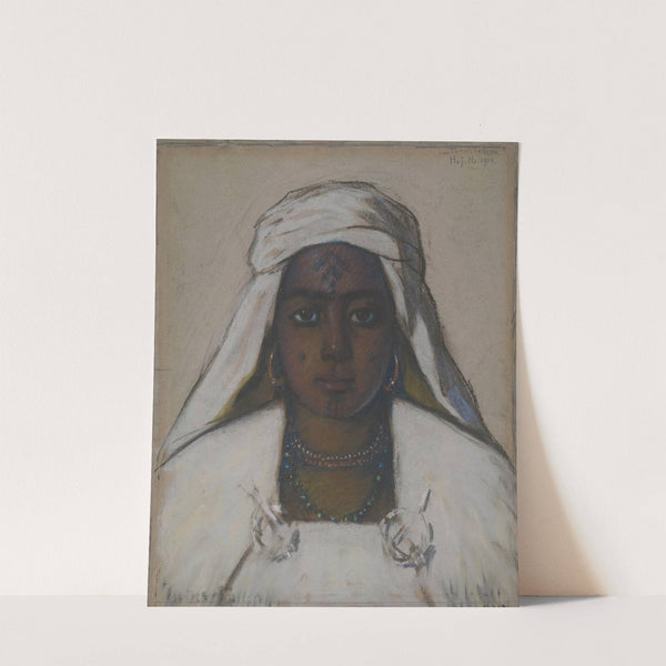Tunisian girl (Bedouin Woman in White) by Ants Laikmaa