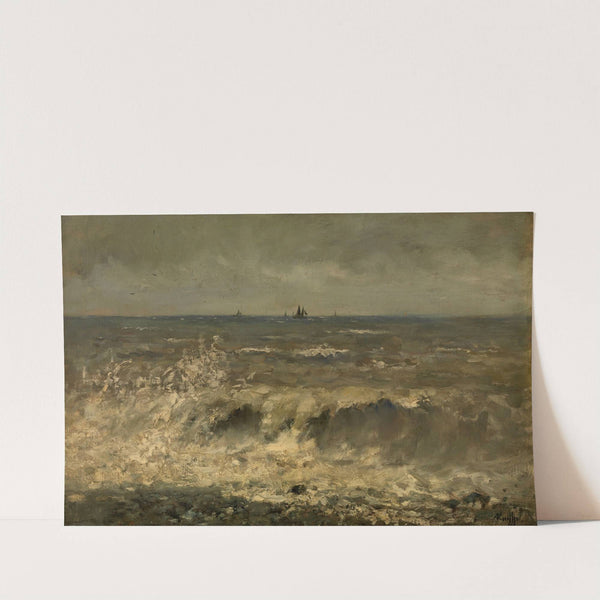 Turbulent Sea by Alfred De Knyff