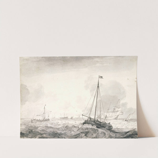 Turbulent sea by Ludolf Backhuysen