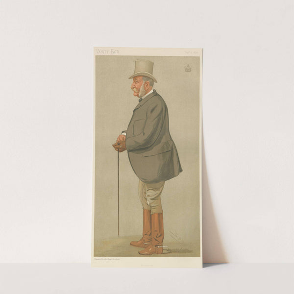 Turf Devotees; ‘Badminton’, The Duke of Beaufort, September 7, 1893 (1893) by Leslie Matthew Ward