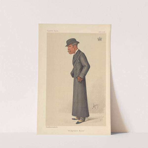 Turf Devotees; ‘Bridgewater House’, The Earl of Ellesmere, January 22, 1887 (1887) by Carlo Pellegrini