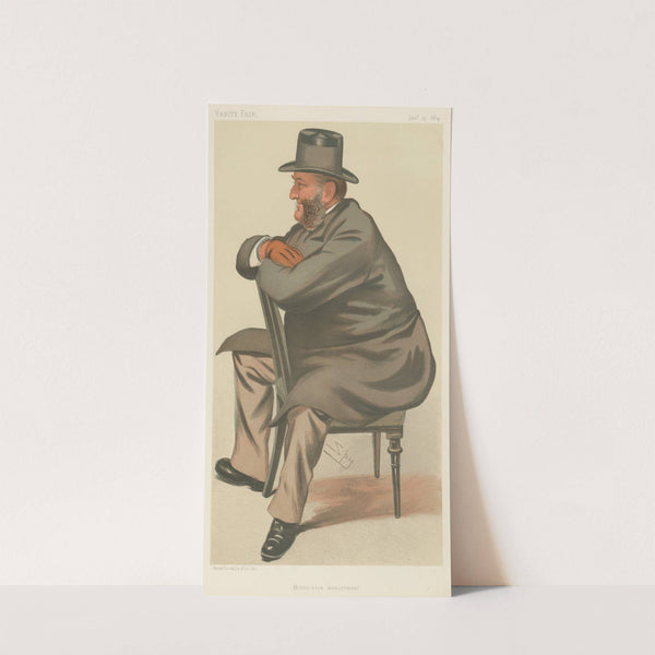 Turf Devotees; ‘Horse Race Management’, Mr. Seymour Portman, January 19, 1884 (1884) by Leslie Matthew Ward