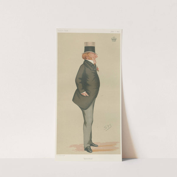 Turf Devotees; ‘Horseflesh’, The Earl of Portsmouth, July 1, 1876 (1876) by Leslie Matthew Ward