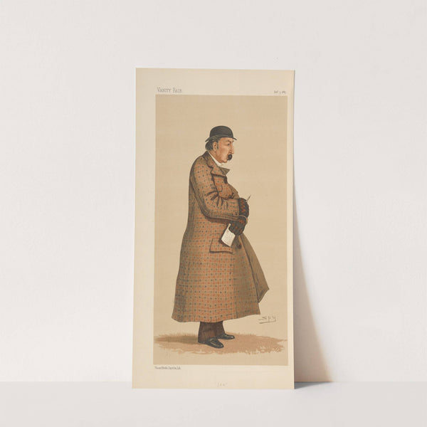 Turf Devotees; ‘Jem’, Captain James Octavius Machell, December 3, 1887 (1887) by Leslie Matthew Ward