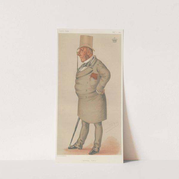 Turf Devotees; ‘Never Bets’, Viscount Falmouth, September 1, 1877 (1877) by Leslie Matthew Ward