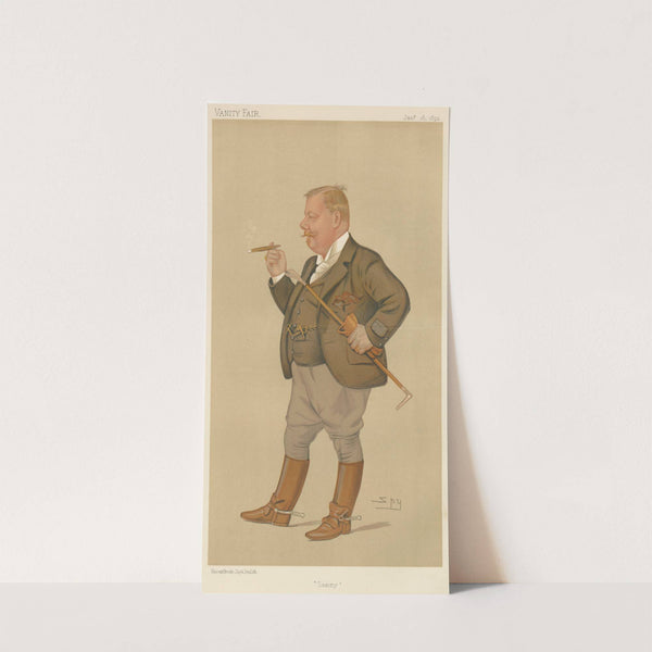 Turf Devotees; ‘Sammy’, Mr. Edward Linley Sambourne, January 16, 1892 (1892) by Leslie Matthew Ward