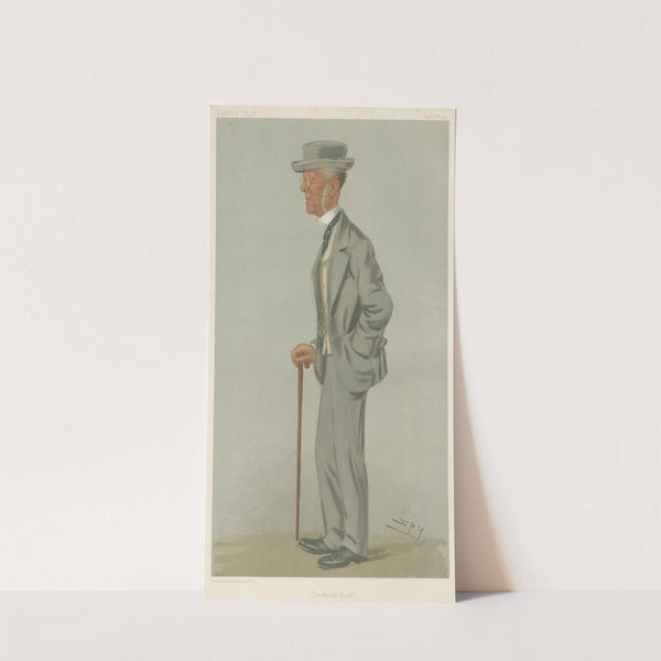 Turf Devotees; ‘The Match-Book’, Mr. Edward Weatherby, October 17, 1901 (1901) by Leslie Matthew Ward