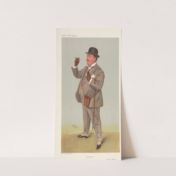 Turf Devotees; ‘The Portly One’, Mr. G. A. Prentice, June 19, 1907 (1907) by Leslie Matthew Ward