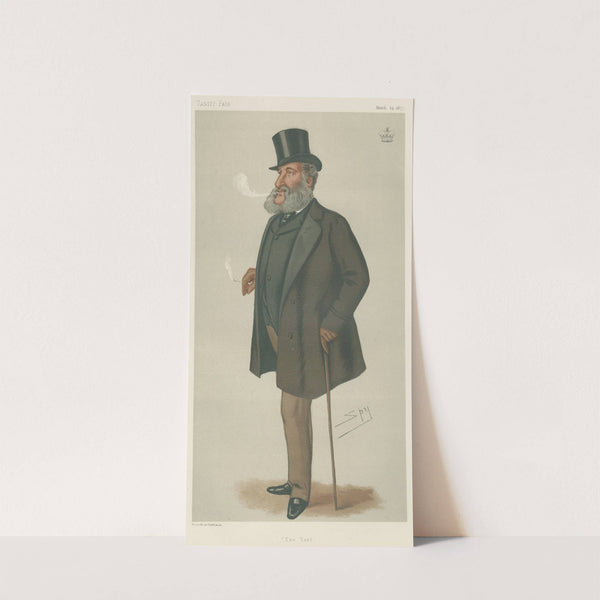 Turf Devotees; ‘The Turf’, Lord Dorchester, March 24, 1877 (1877) by Leslie Matthew Ward