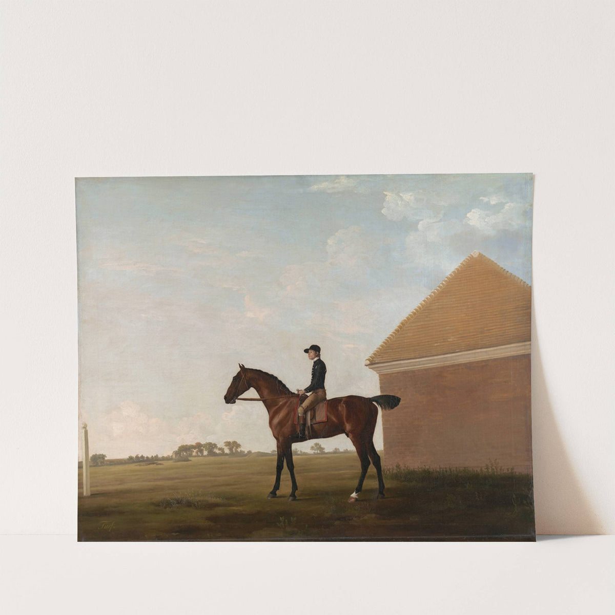 Turf, with Jockey up, at Newmarket (ca. 1766) by George Stubbs
