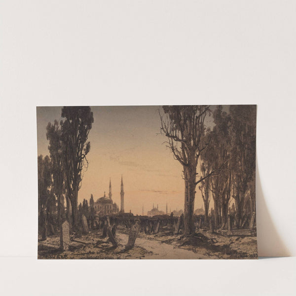 Turkish Cemetary. Scutari (1852 – 1853) by Anton Melbye