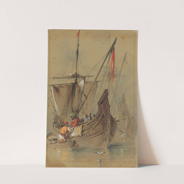 Turkish Gemi Ships by Amadeo Preziosi