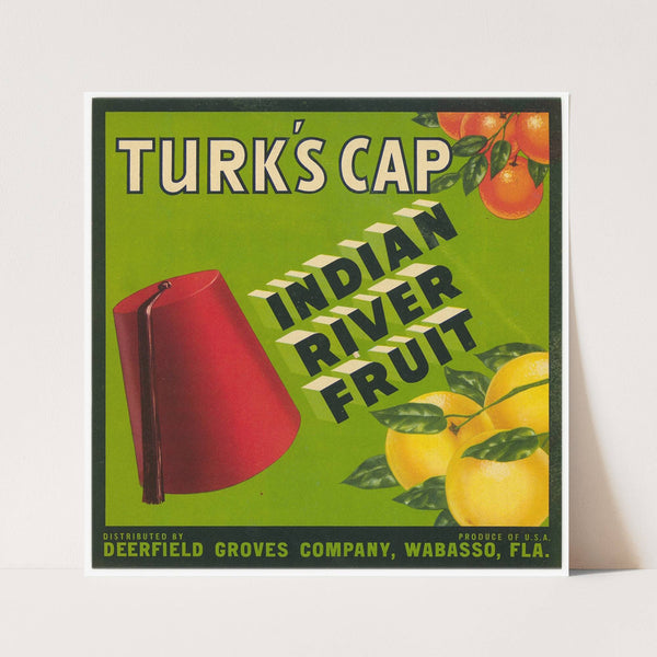 Turk’s Cap Citrus Label (1940s)