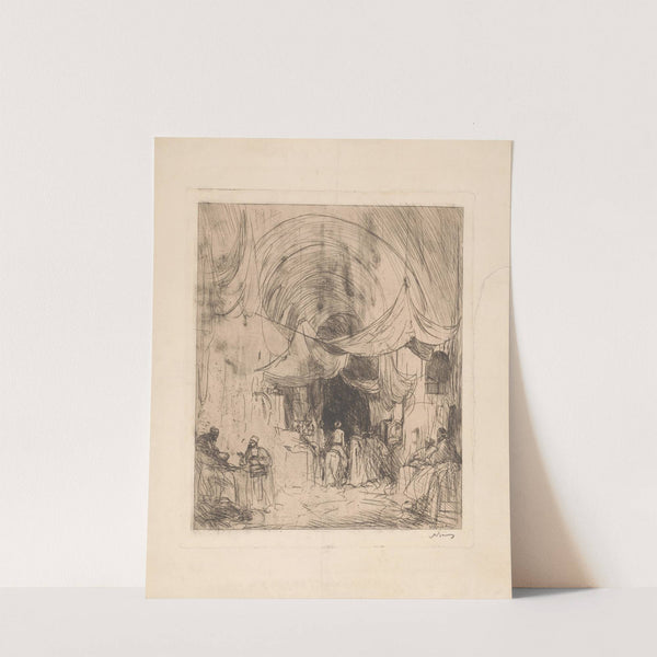 Turkse bazaar met gespannen zeilen (1892) by Marius Bauer