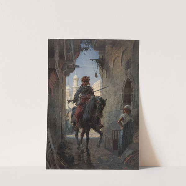 Turkse ruiter in een stad by Willem de Famars Testas