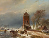 Turm an einem gefrorenen Kanal (1853)