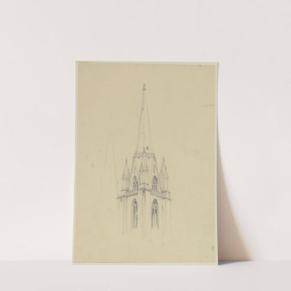 Turm der Elisabethkirche in Marburg by Jakob Becker