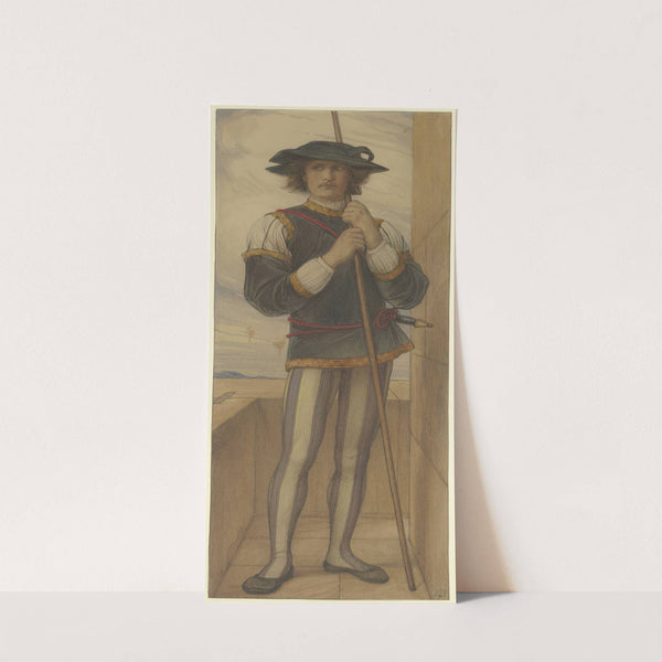 Turmwächter aus ritterlicher Zeit (1871) by Eduard von Steinle