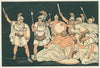 Turnus over the bodies of Almo and Galæsus