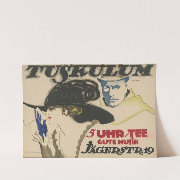 Tuskulum 5 Uhr-Tee Gute Musik Jägerstrasse 19 (1910) by Hans Rudi Erdt