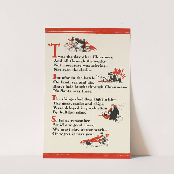 Twas the Day After Christmas... by Anonymous