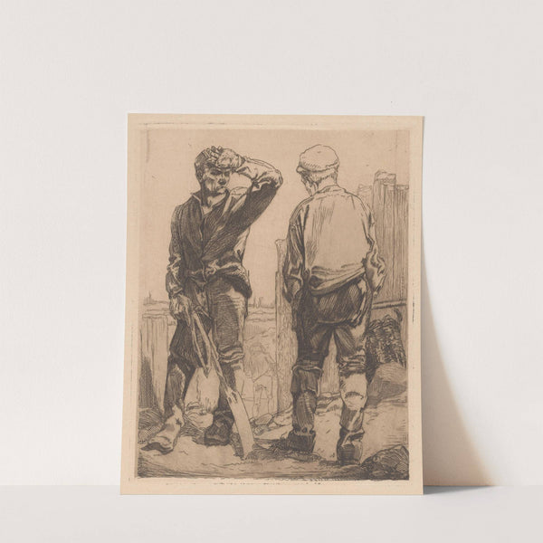 Twee arbeiders by Johannes Josephus Aarts