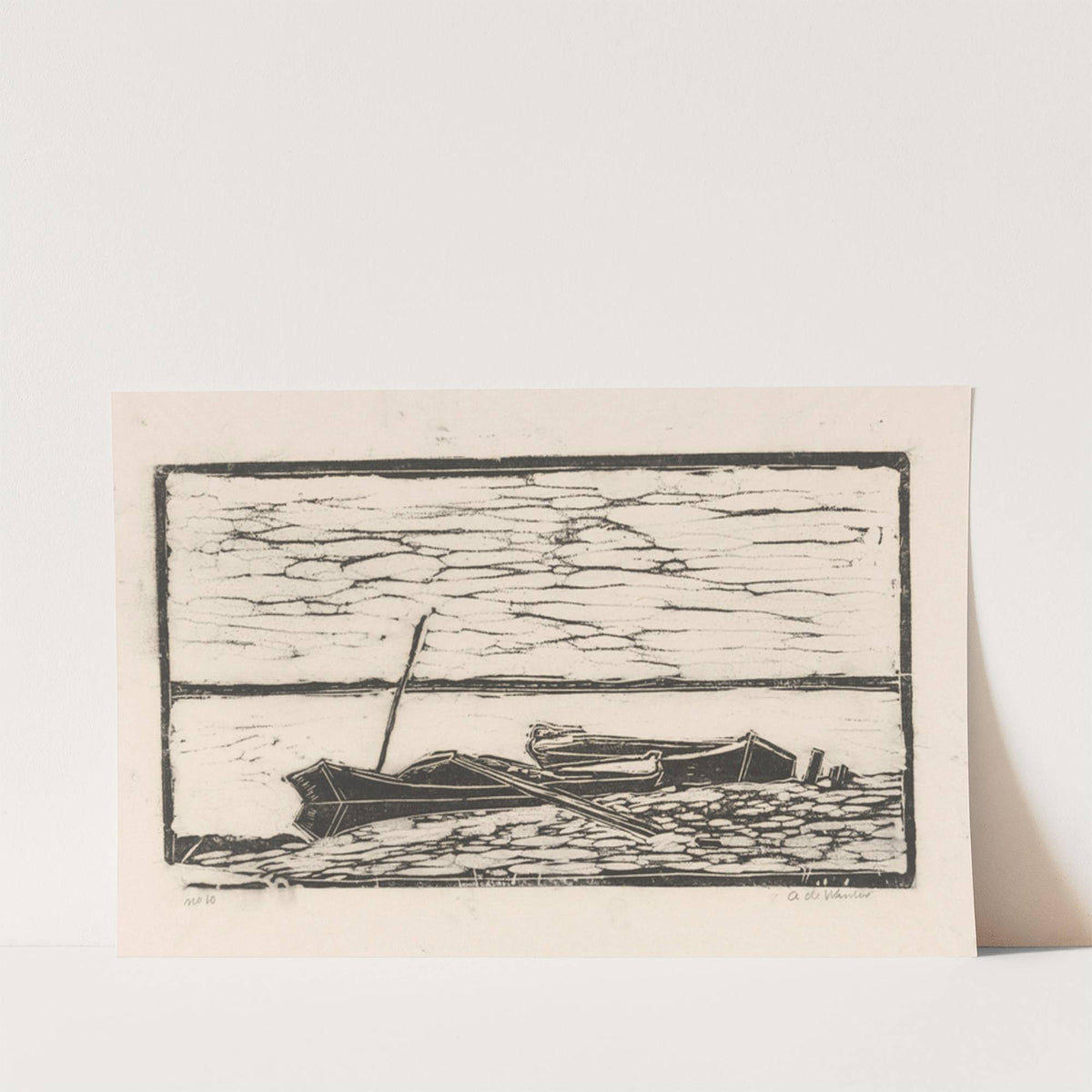 Twee boten in het water by Janus de Winter