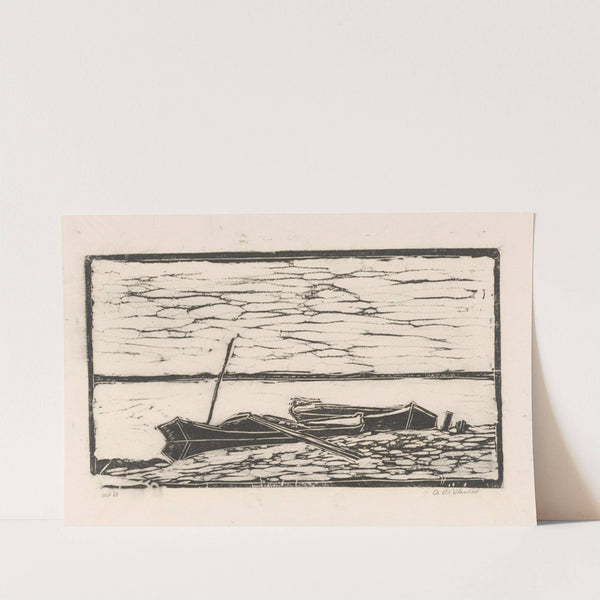 Twee boten in het water by Janus de Winter