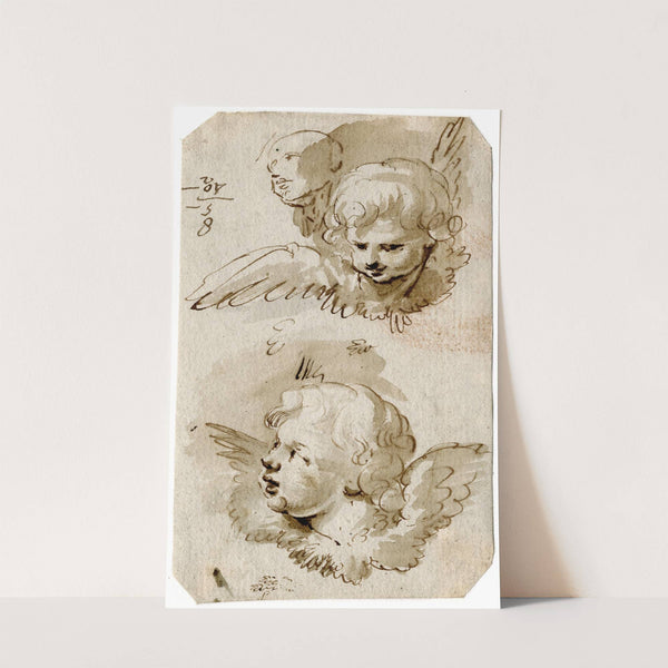 Twee cherubs by Jacob de Wit