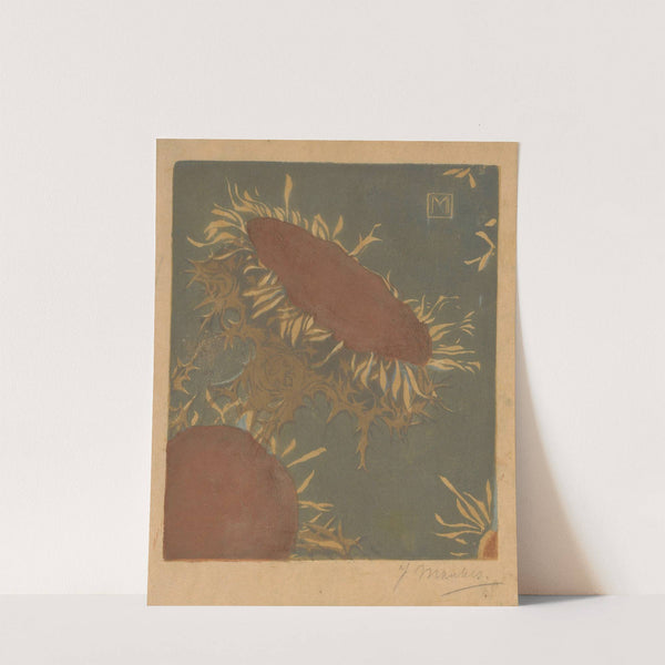 Twee distelbloemen (1914) by Jan Mankes