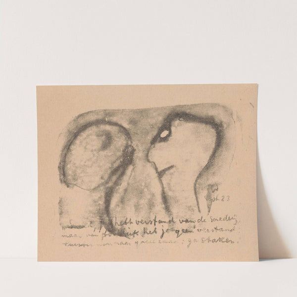 Twee geabstraheerde figuren (1923) by Erich Wichmann