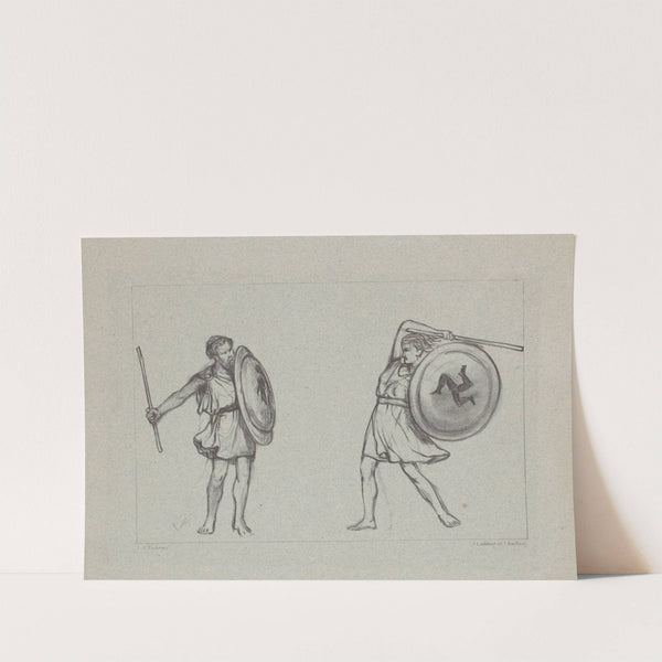 Twee Griekse krijgers (1877 - 1903) by Lawrence Alma-Tadema