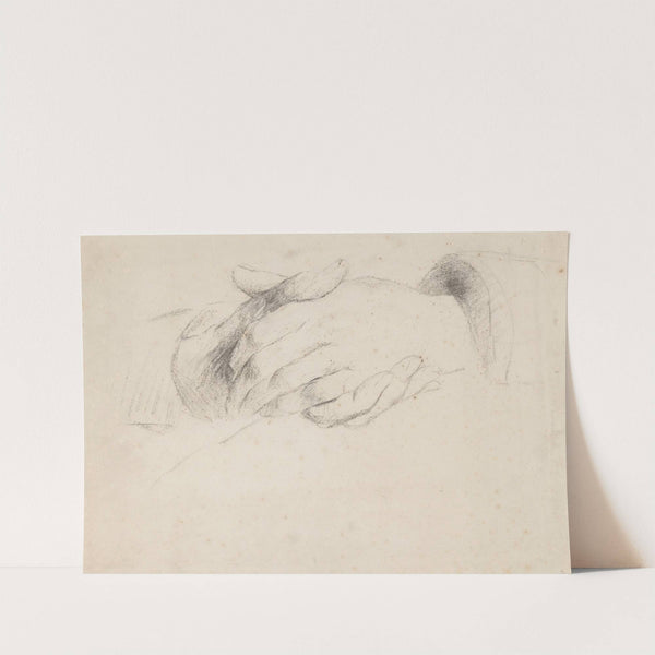 Twee ineengeslagen handen by Thérèse Schwartze