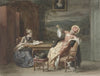 Twee jonge vrouwen aan een tafel