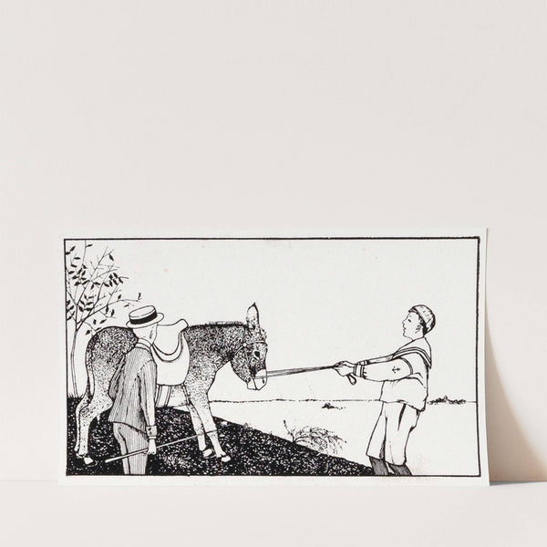 Twee jongens en een ezel (1887) by Julie de Graag