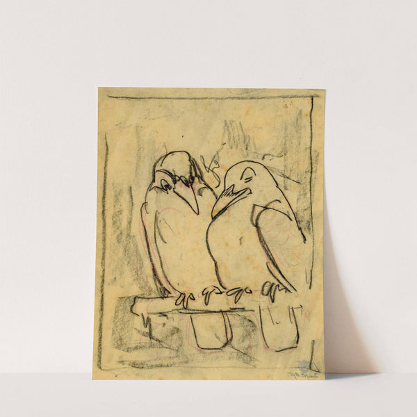 Twee kauwtjes (1902) by Theo van Hoytema