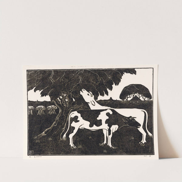 Twee koeien bij een boom (1925) by Bernard Essers