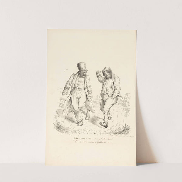 Twee lachende mannen (1864) by Alexander Ver Huell