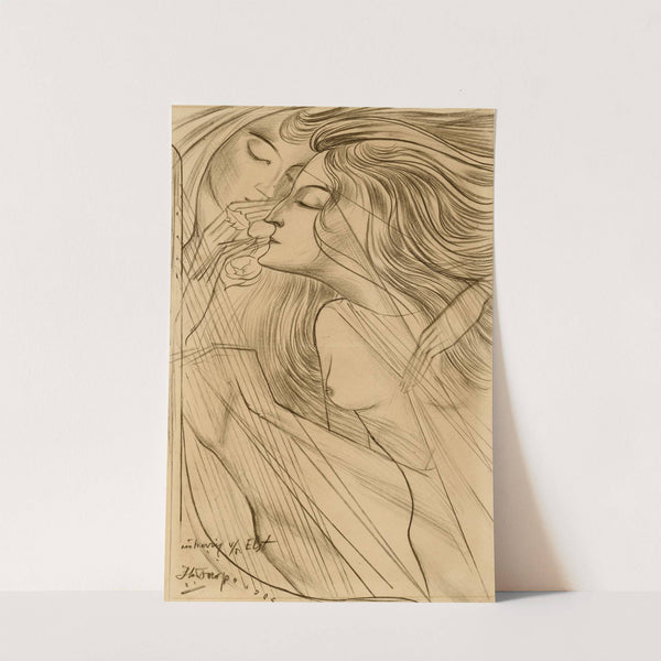 Twee muzen by Jan Toorop