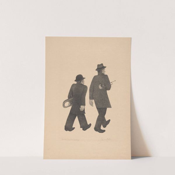 Twee muzikanten by Johan van Hell