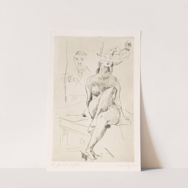Twee naakten met zelfportret by Lovis Corinth