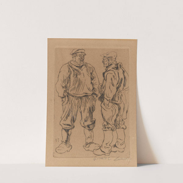 Twee Oostendse vissers by Julius Collen Turner