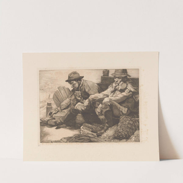 Twee schaftende arbeiders (1904) by Johannes Josephus Aarts