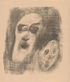 Twee smalle gezichten met lege oogholtes (1923)