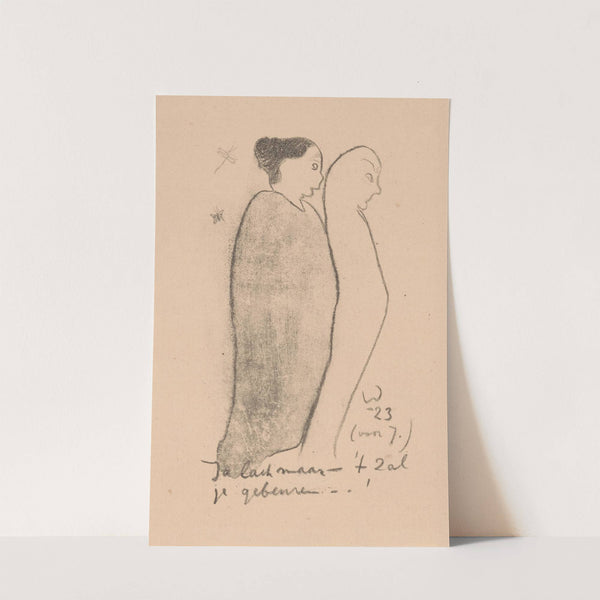 Twee staande figuren (1923) by Erich Wichmann