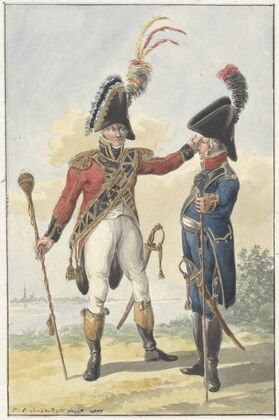 Twee staande officieren (1801)