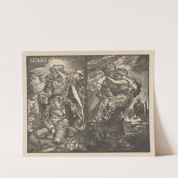 Twee voorstellingen met De Dood by Johannes Josephus Aarts