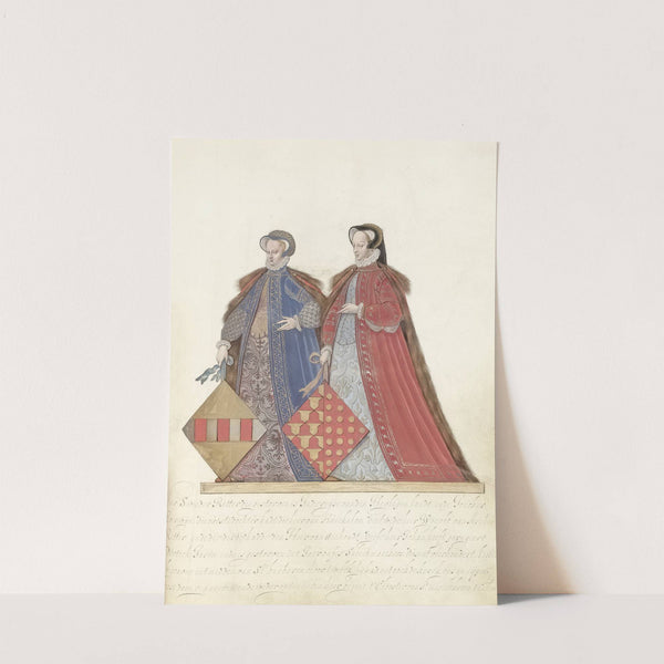 Twee vrouwen van Culemborg. (1590-1593) by Nicolaes de Kemp