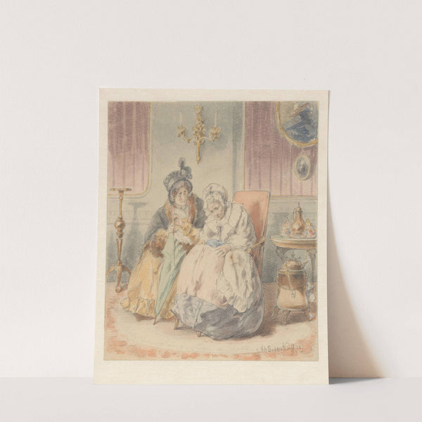 Twee zittende vrouwen in een interieur by Alexander Hugo Bakker Korff