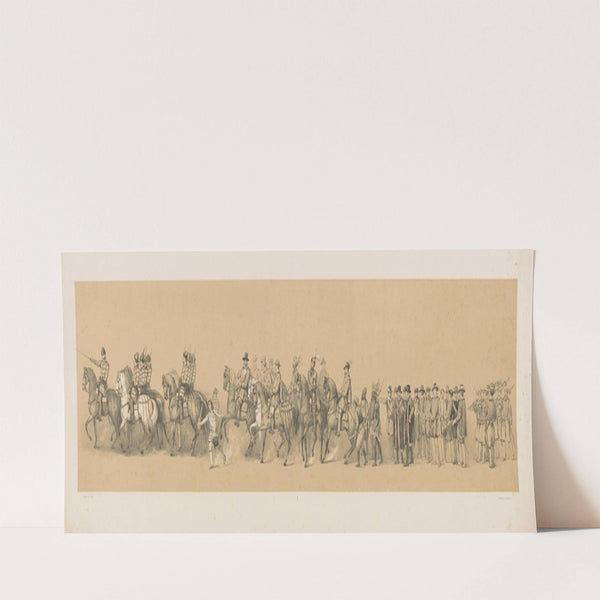 Tweede deel van een zestiende eeuwse optocht by Johan Conrad Greive